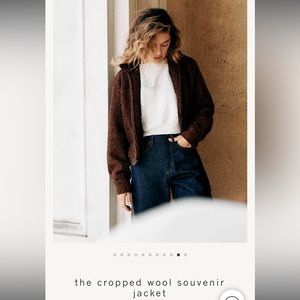 🔵 Imogene + Willie cropped wool jacket 🔵